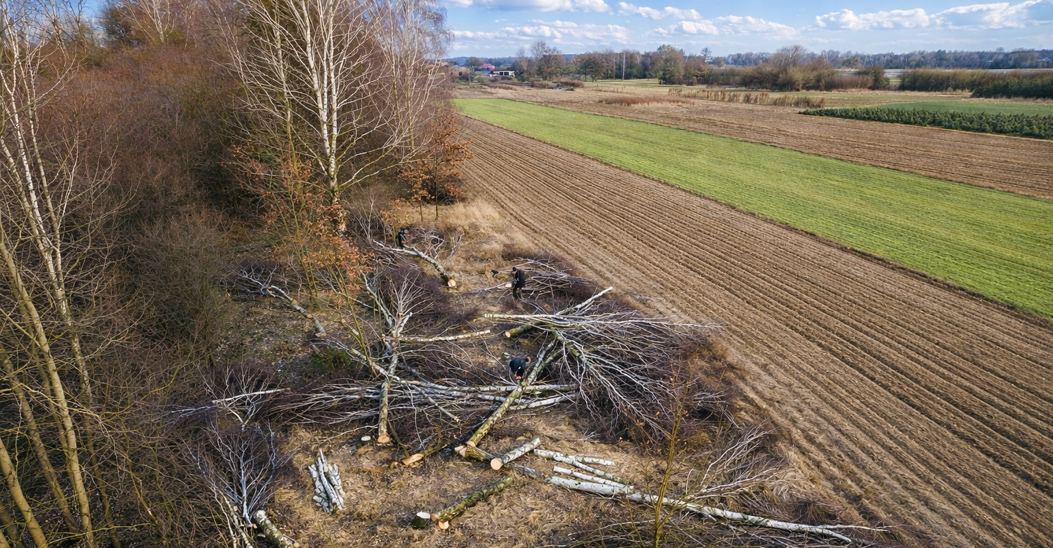 karczowanie dzialki timber fuel realizacja